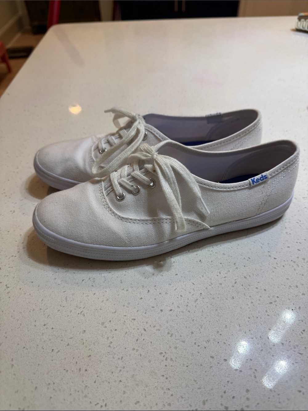 Keds Women's Canvas Low-Top Sneakers in White